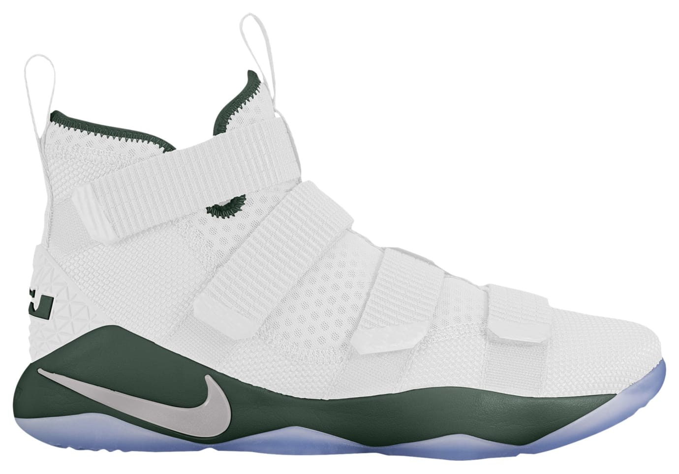 lebron soldier 11 green and white