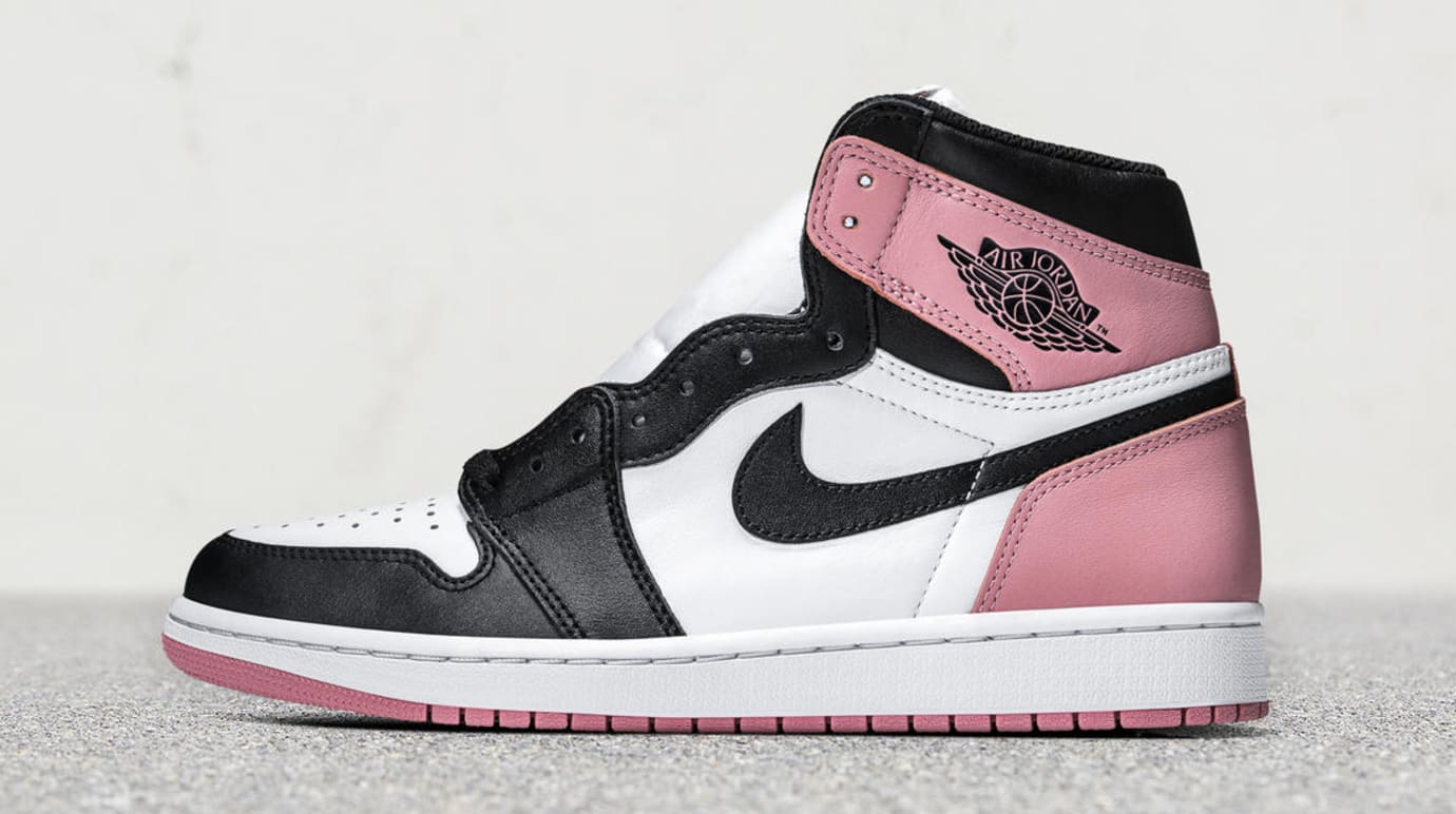 pink and white aj 1