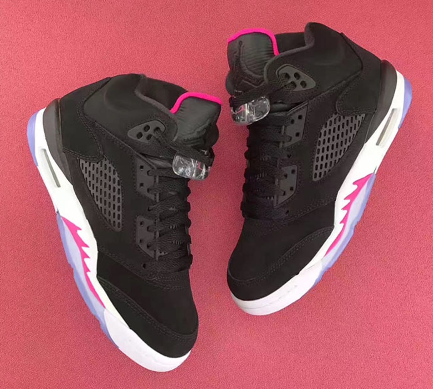 jordan 5 pink and black