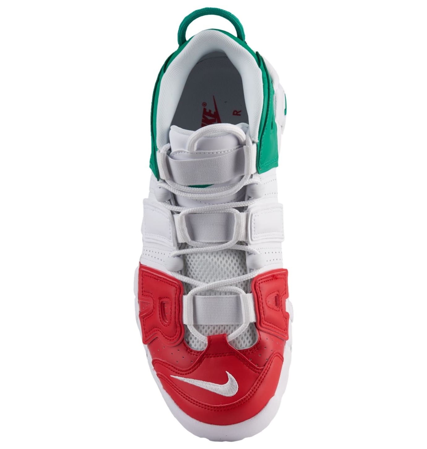 Nike Air More Uptempo 'Italy' University Red/Lucid Green/White (Top)