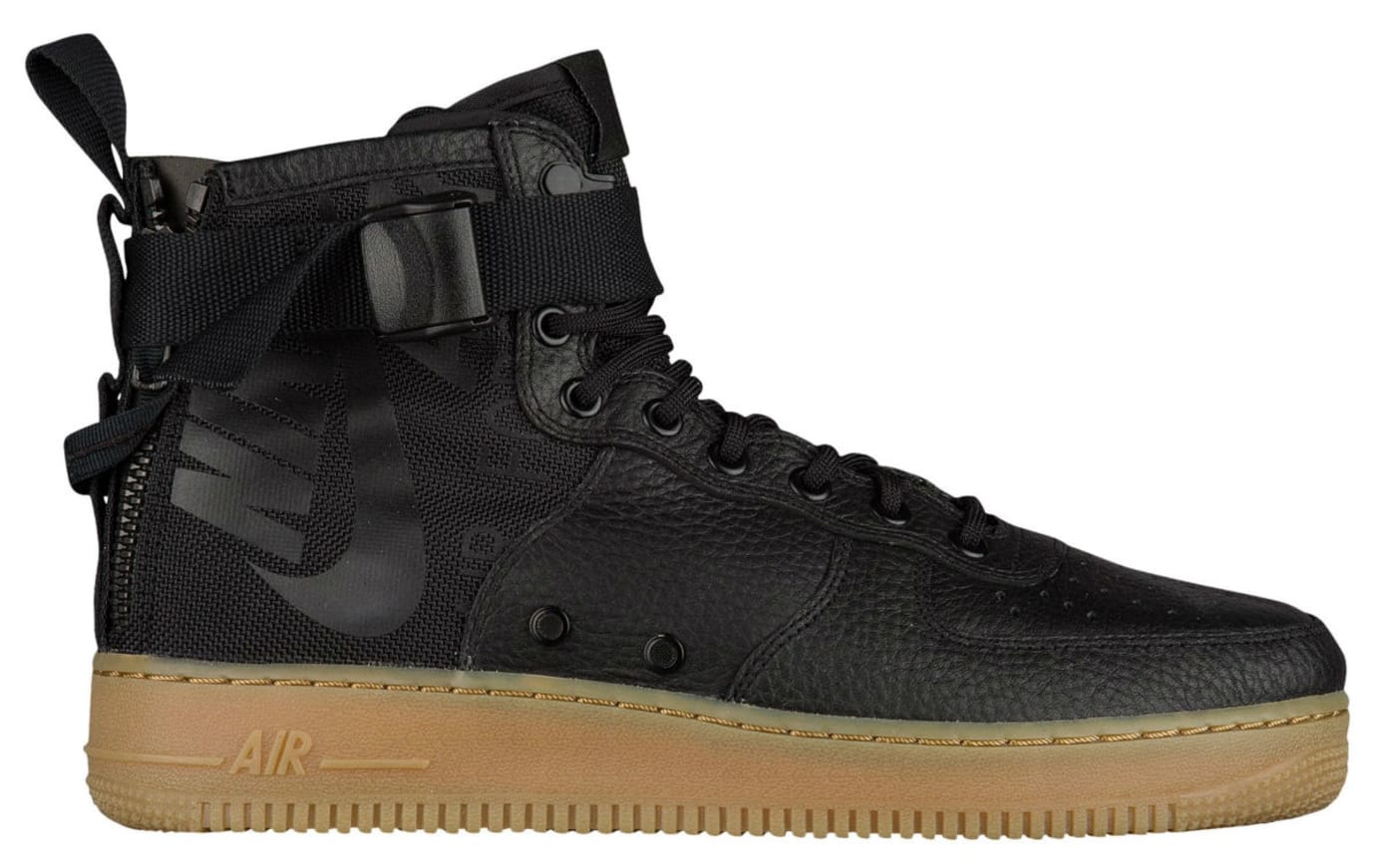 air force 1 mid black gum