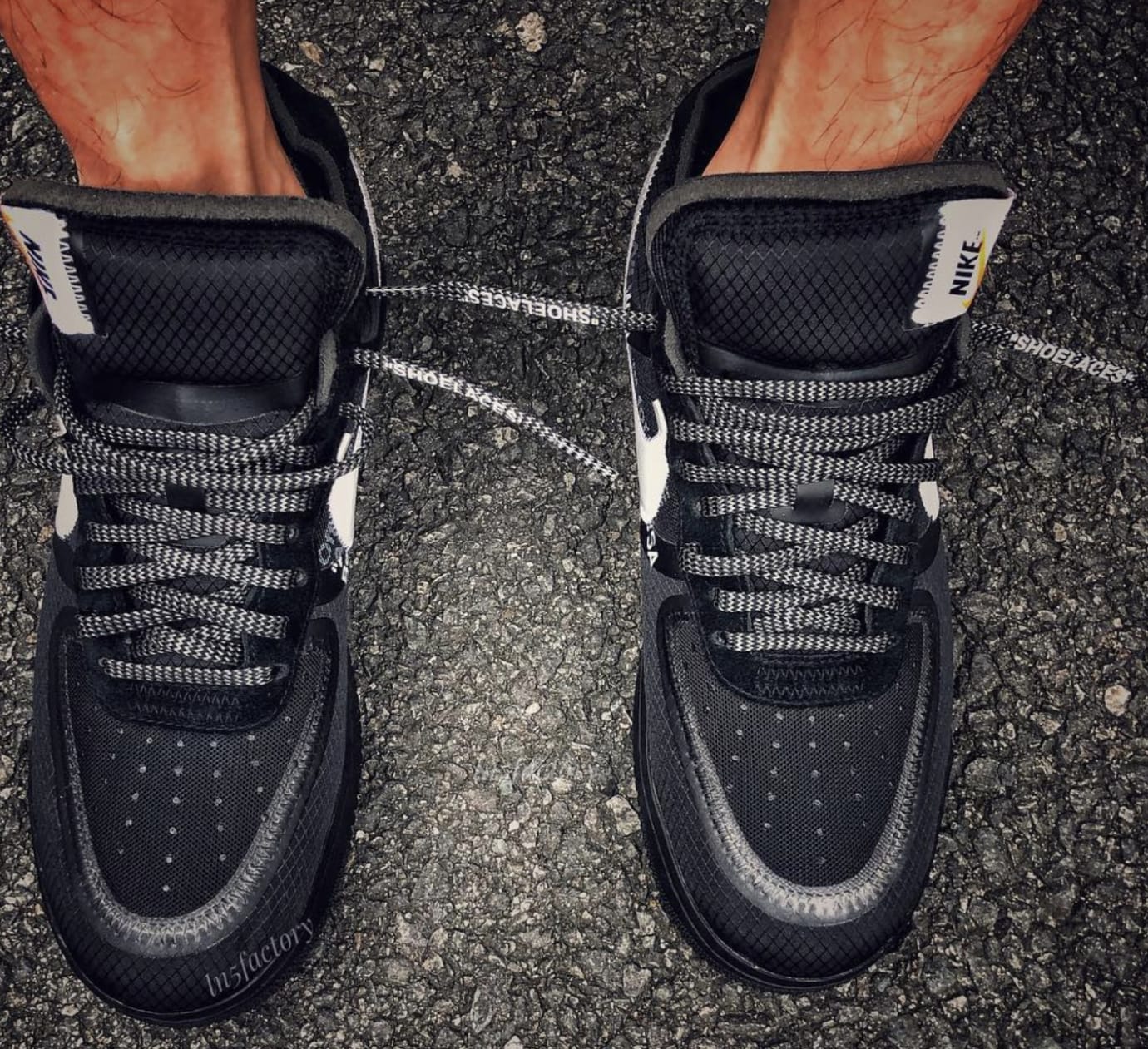 black off white nike air force 1