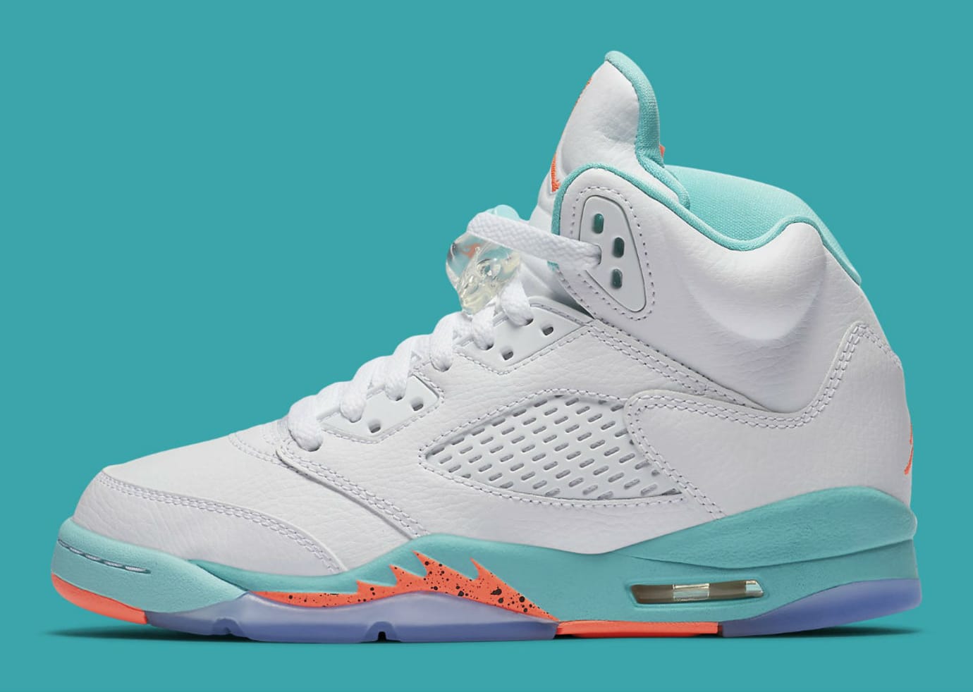 jordan 5 light aqua grade school