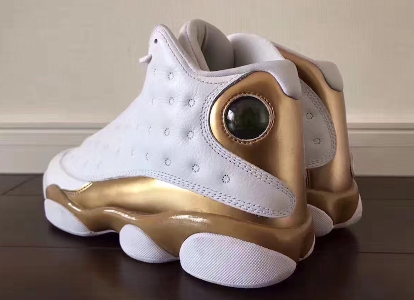 white and gold 13s