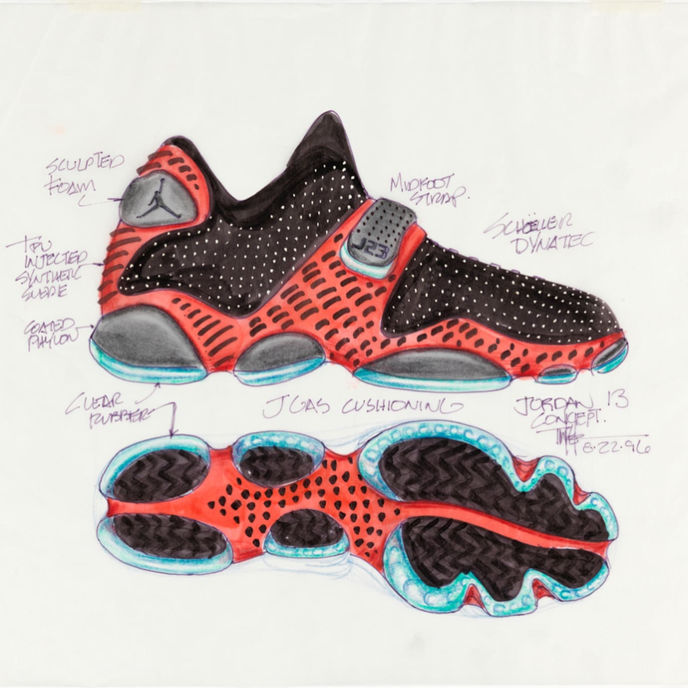 Tinker Hatfield Air Jordan 13 Xiii Alternate 2018 Release Sole