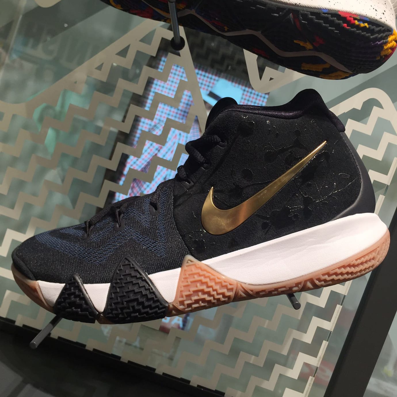 kyrie 4 blue and gold