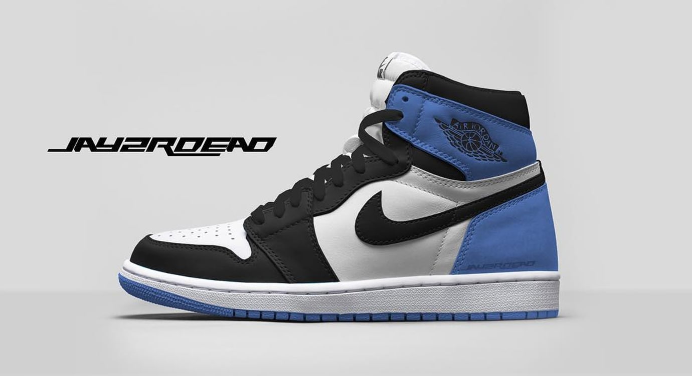 blue toe air jordan 1