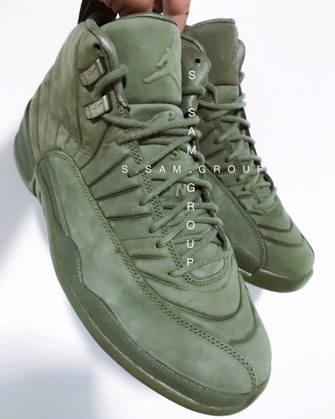 olive green retro 12s