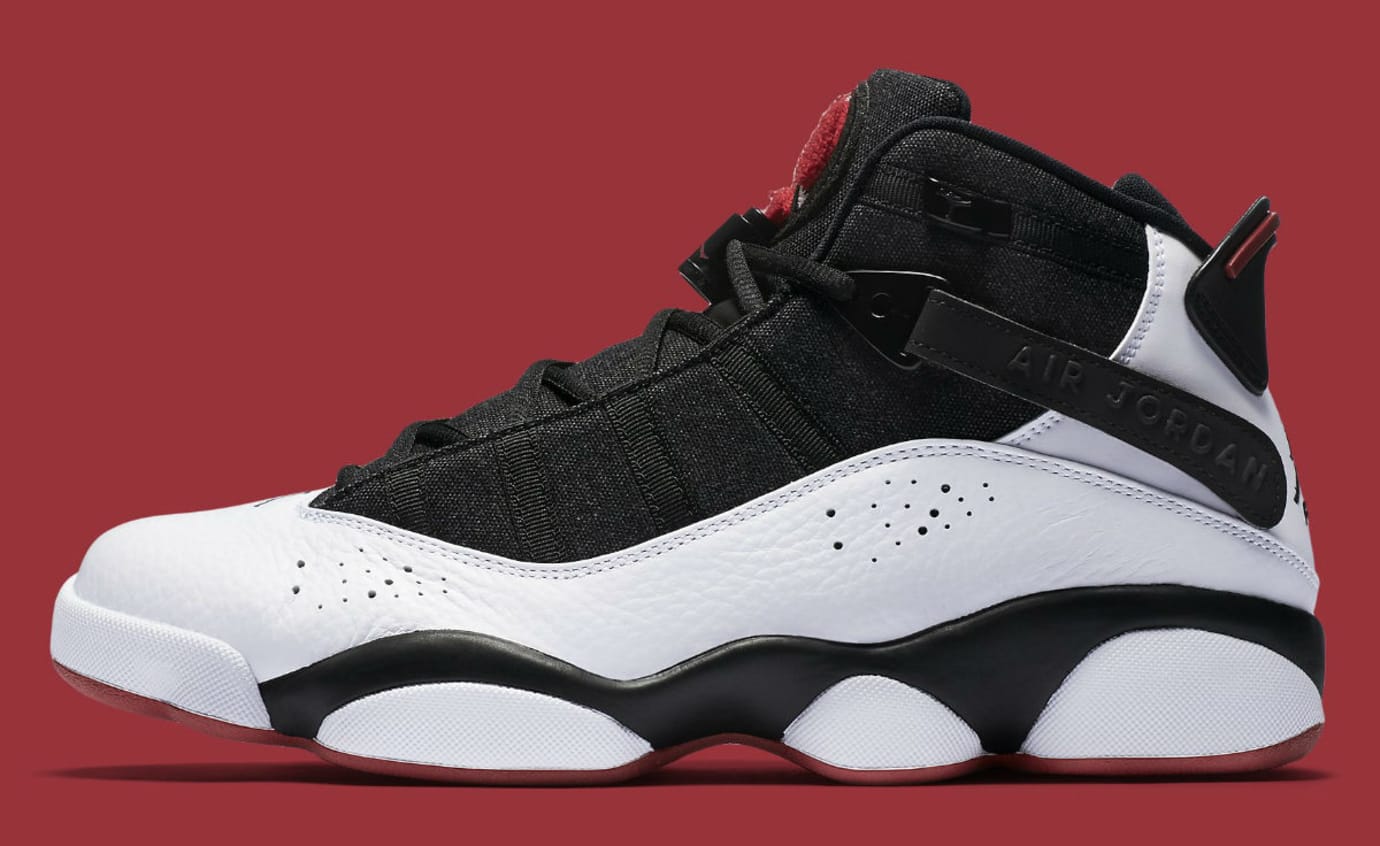 jordan six rings white and red