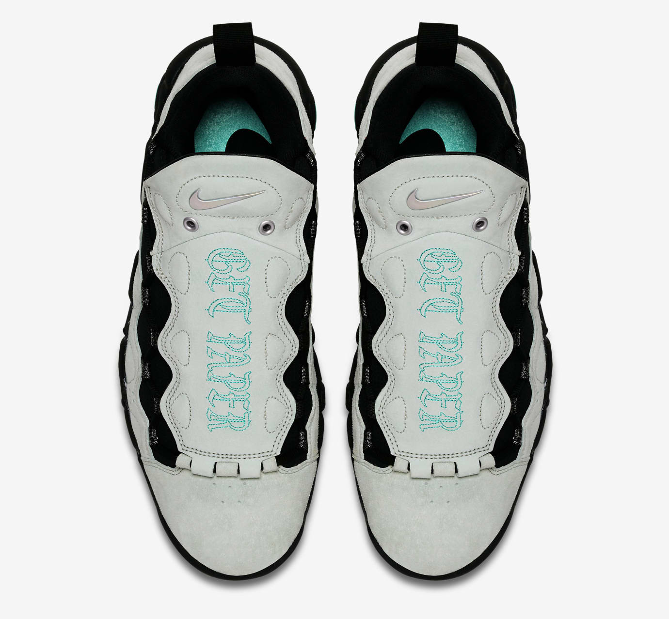 nike air more money navy blue