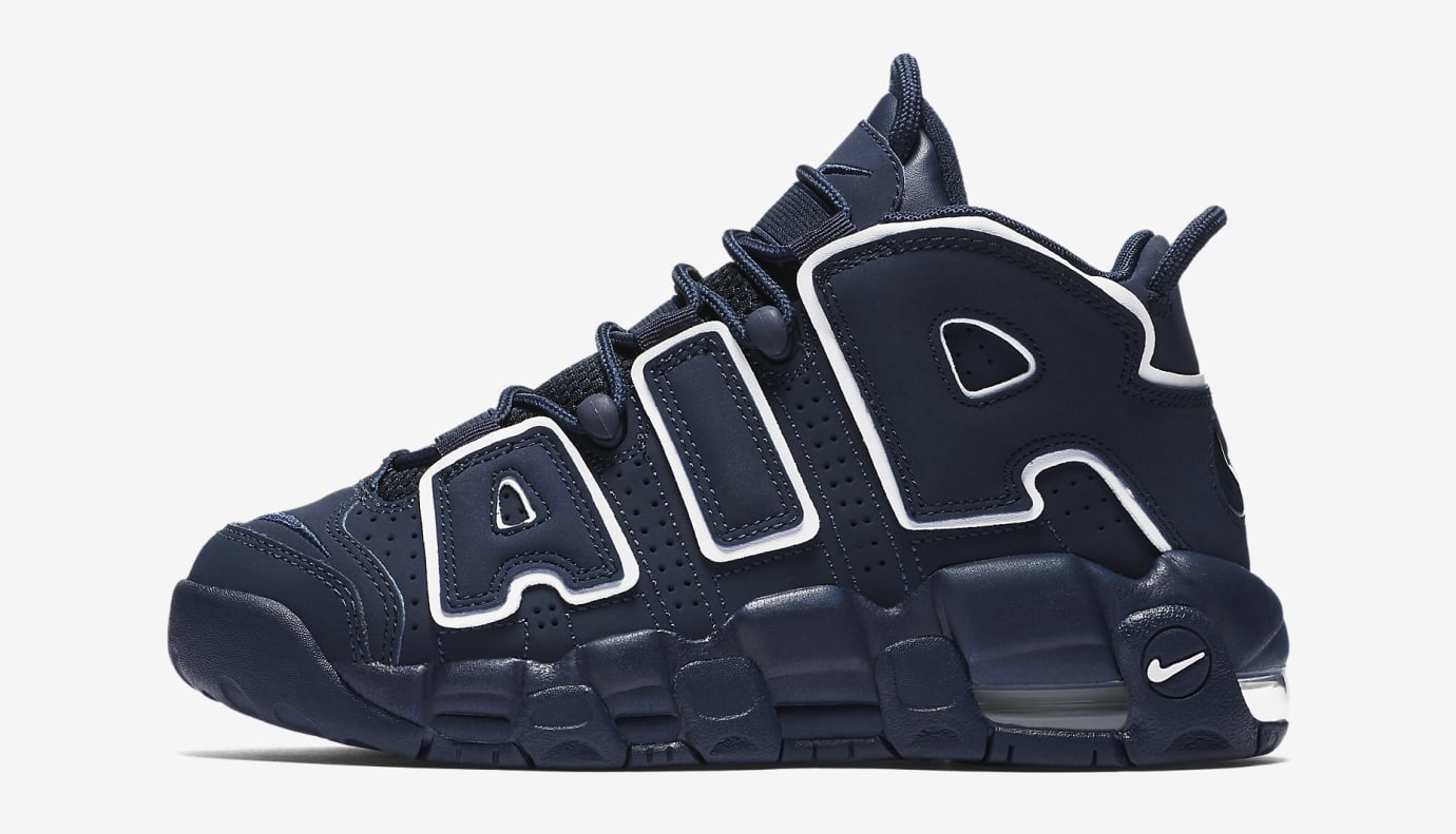 navy blue air uptempo