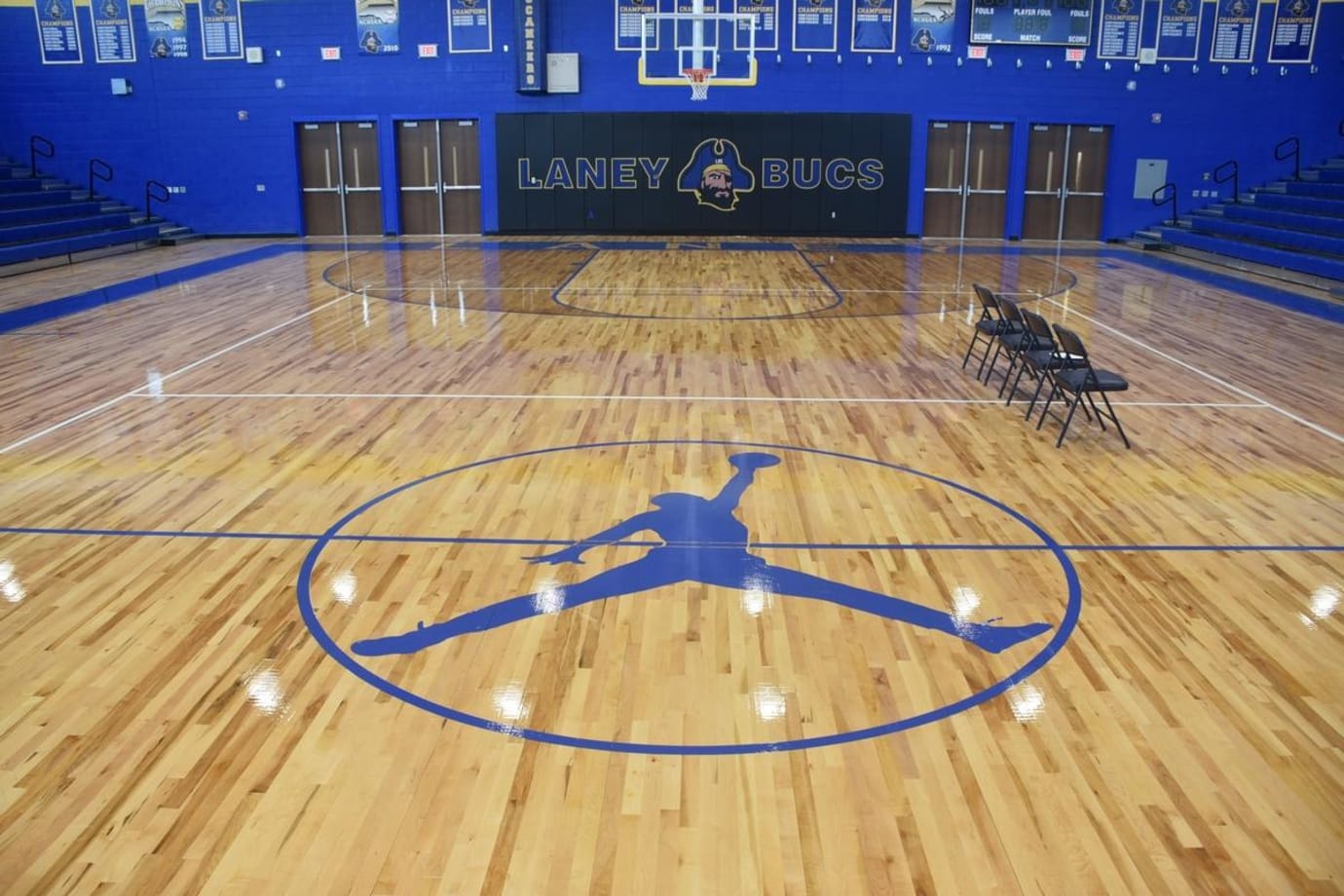 Laney High School Michael Jordan Air Jordan Collection Display