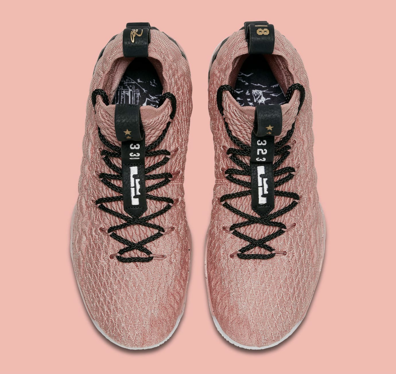 lebron 15 pink gold