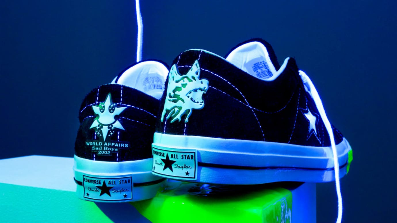 converse one star premium suede toxic