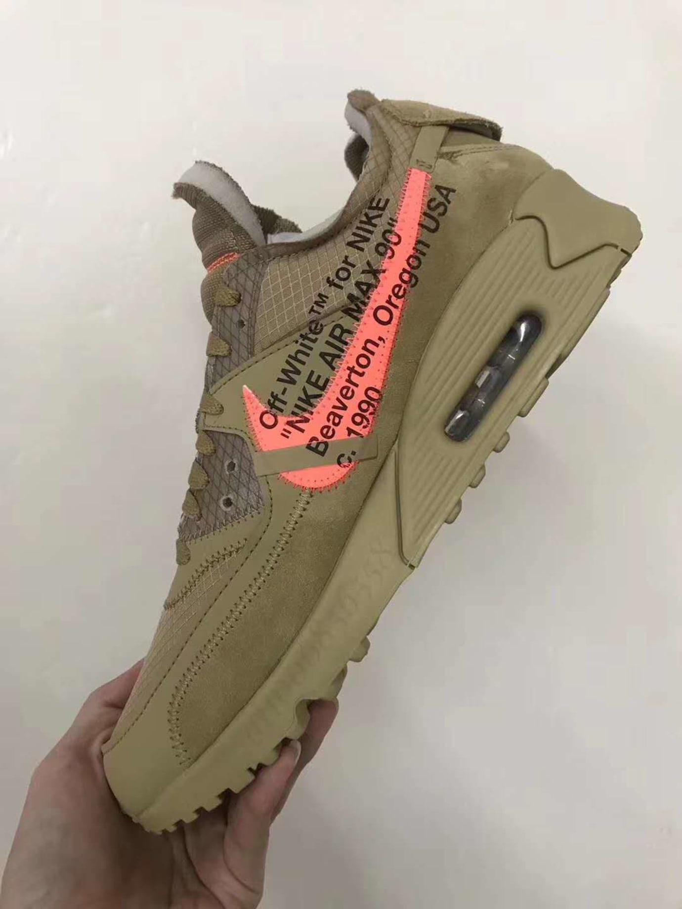 air max 90 desert sand off white