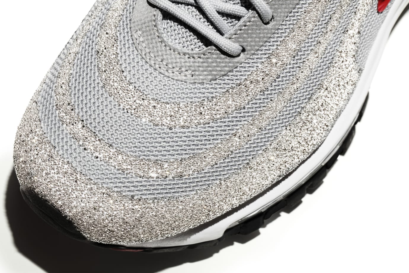 silver glitter air max 97