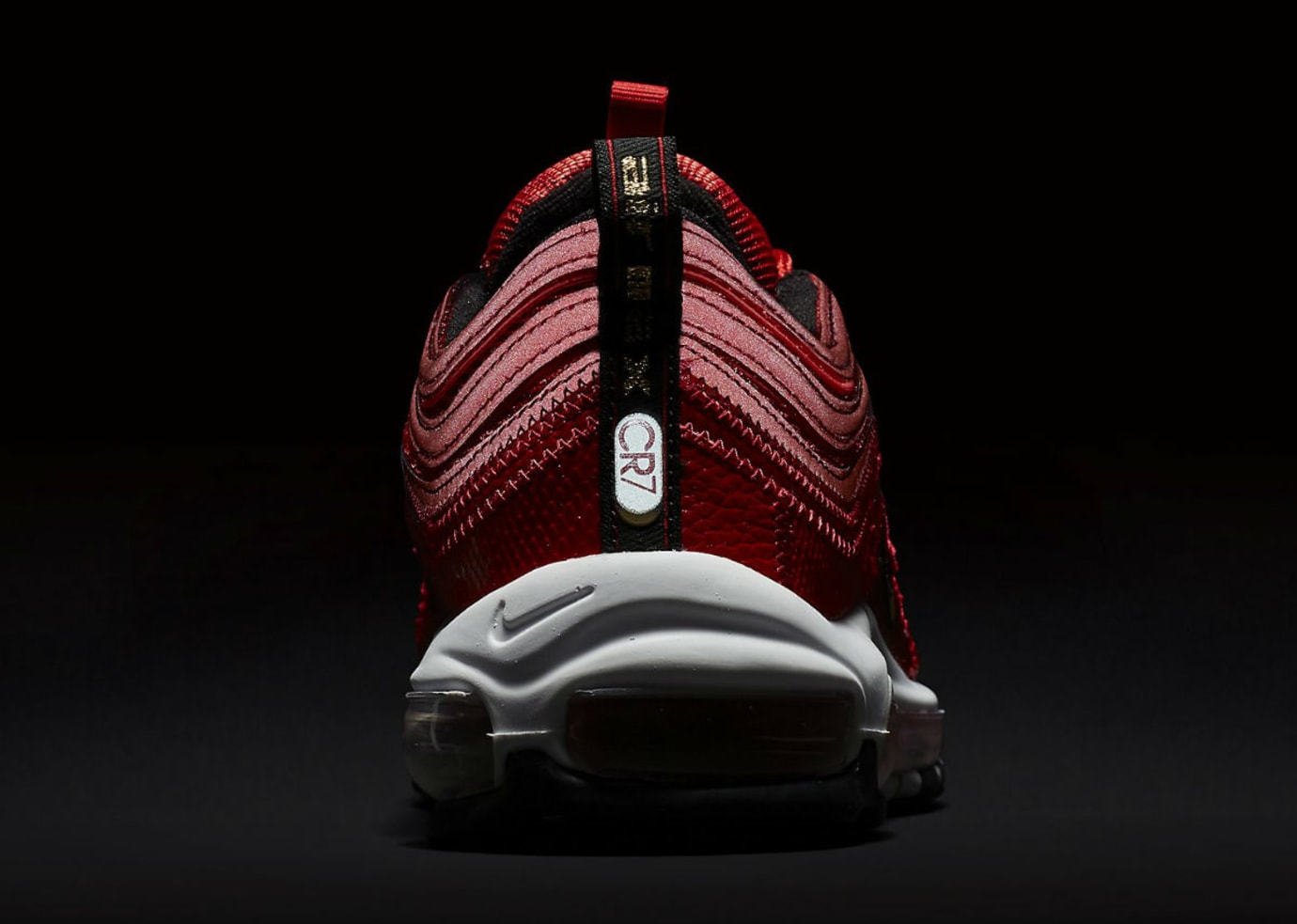 Nike Air Max 97 Patchwork CR7 Ronaldo Red Release Date AQ0655-600 Dark Heel