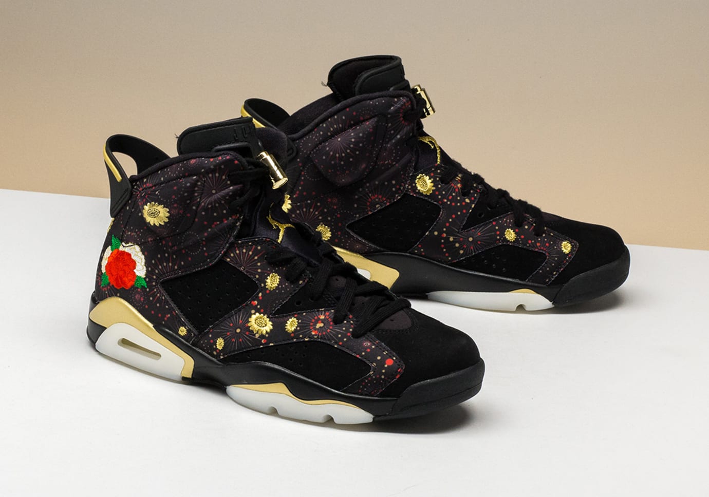 jordan 6 chinese new year on feet