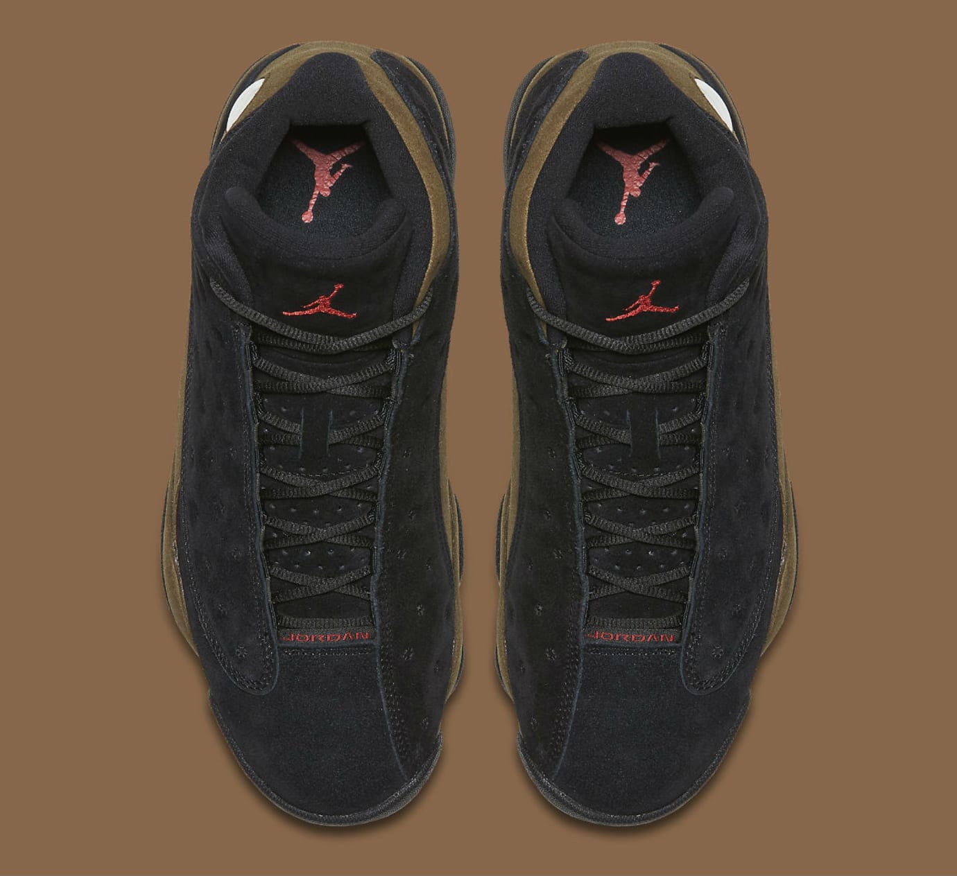 black and olive green 13s