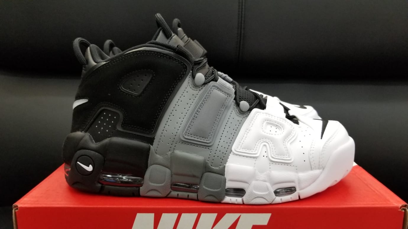 nike uptempo gris