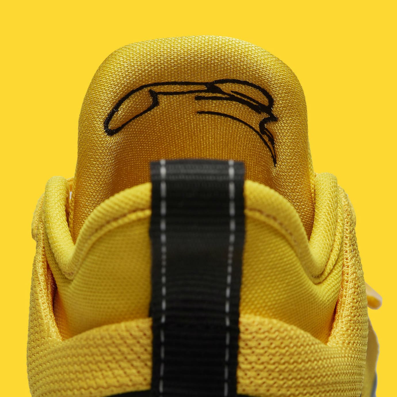 Nike PG 2.5 Amarillo Chrome Black Release Date BQ8453-700 Tongue