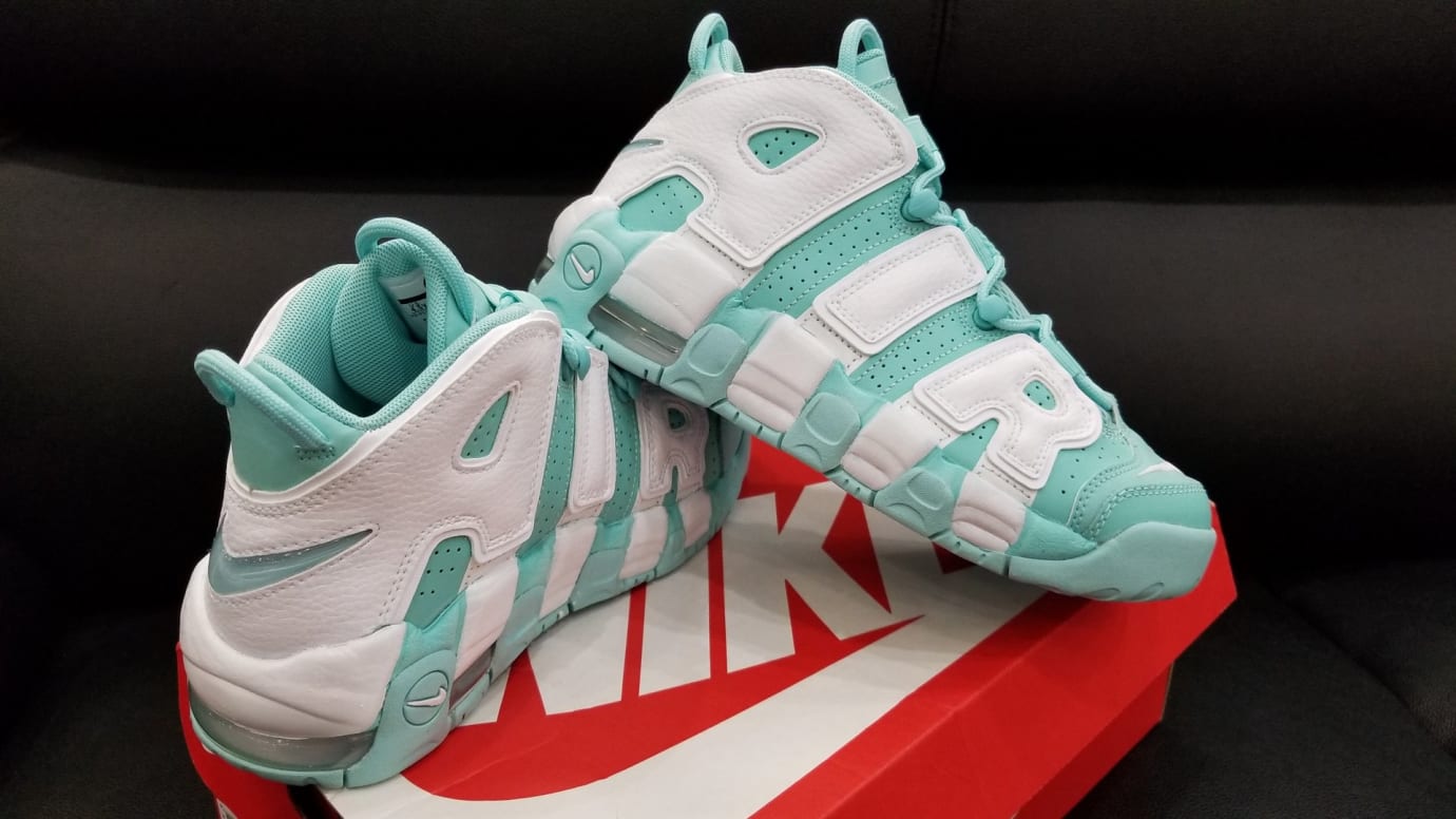 nike air more uptempo gs island green