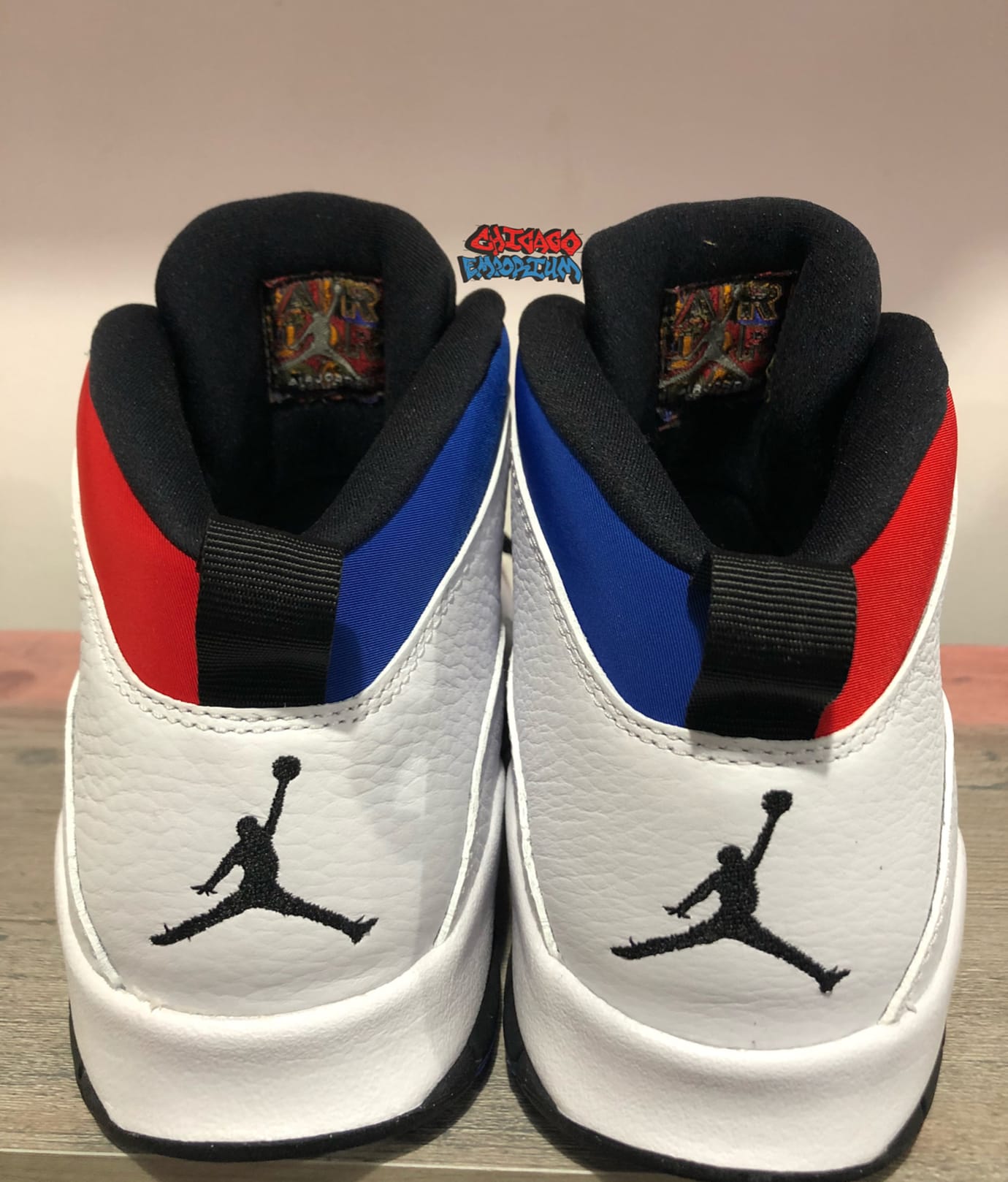 new jordan 10 red and blue