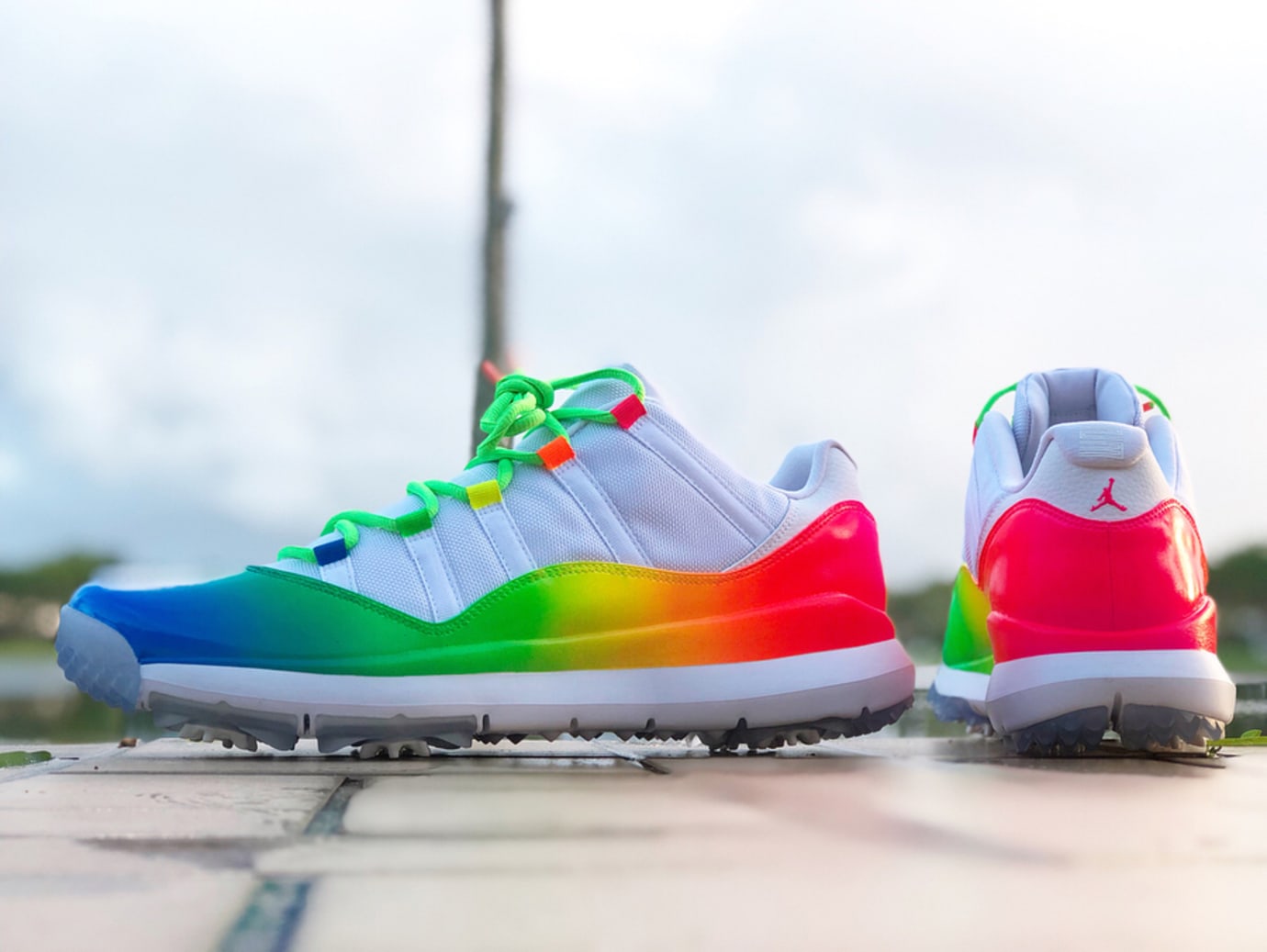 Ray Allen Air Jordan 11 Rainbow Golf 