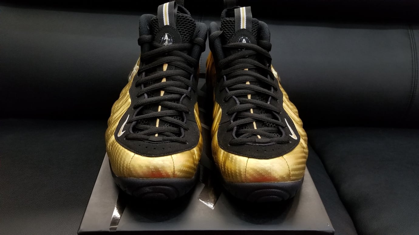 metallic gold foamposite pro