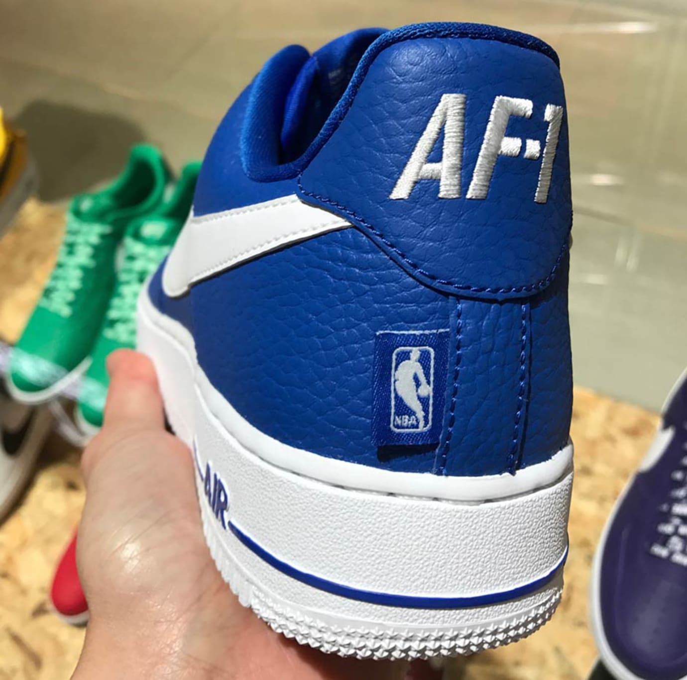 air force 1 with nba logo