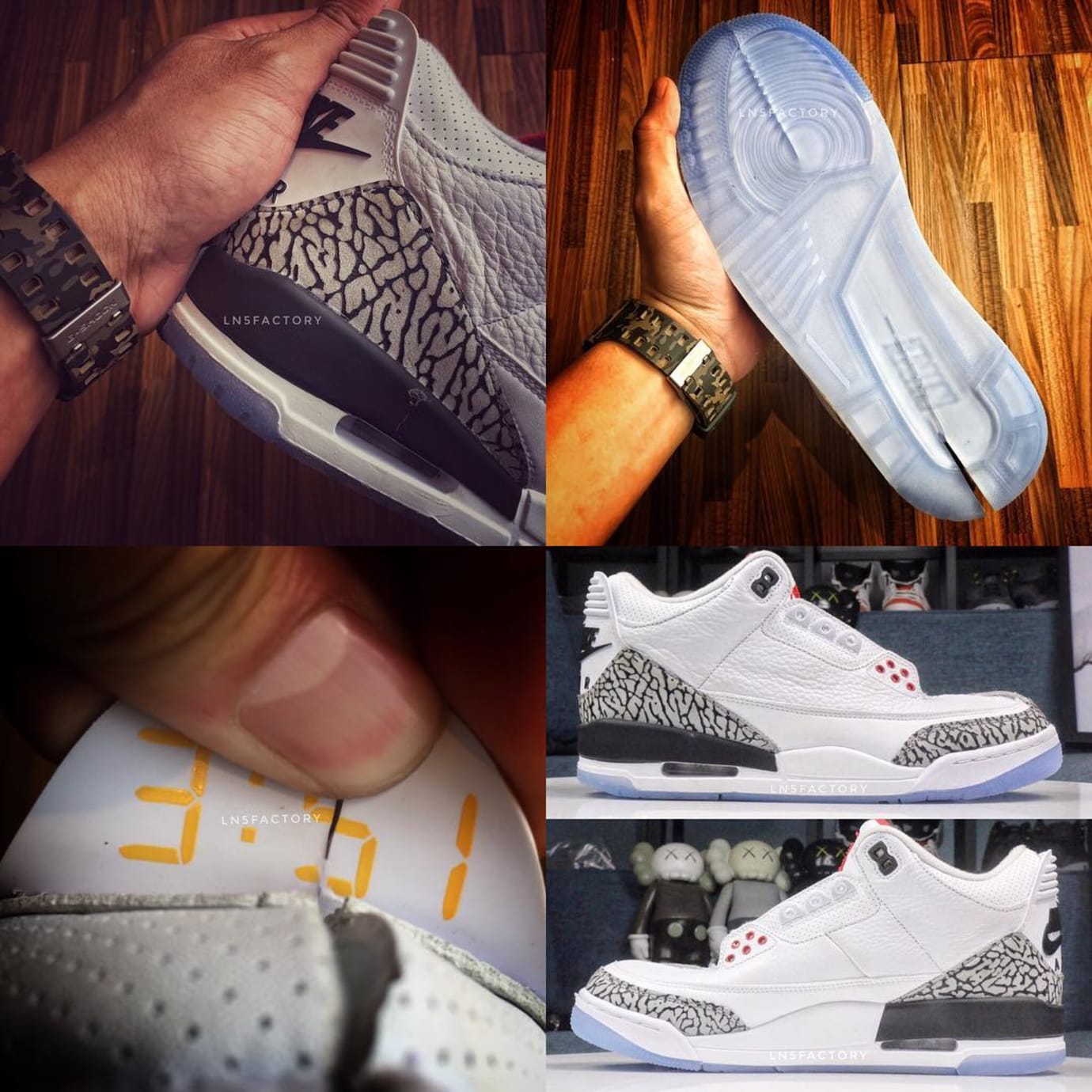 jordan 3 clear sole