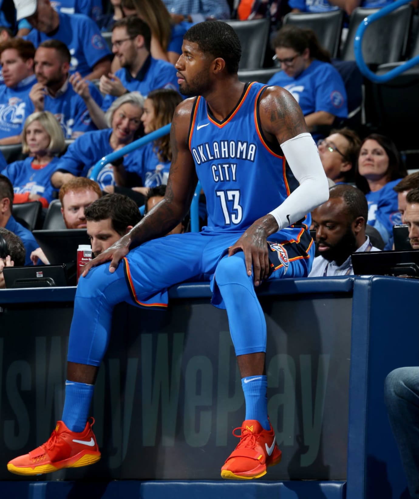 paul george orange okc jersey