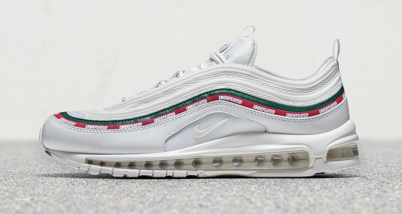 White Undefeated Nike Air Max 97 Profile