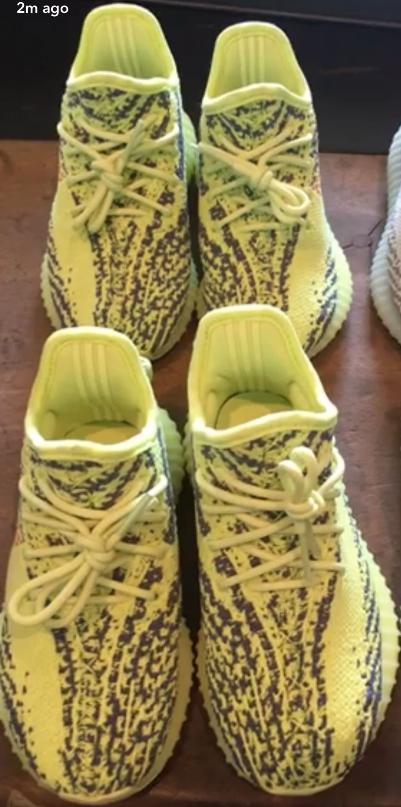 frozen yellow yeezy kids