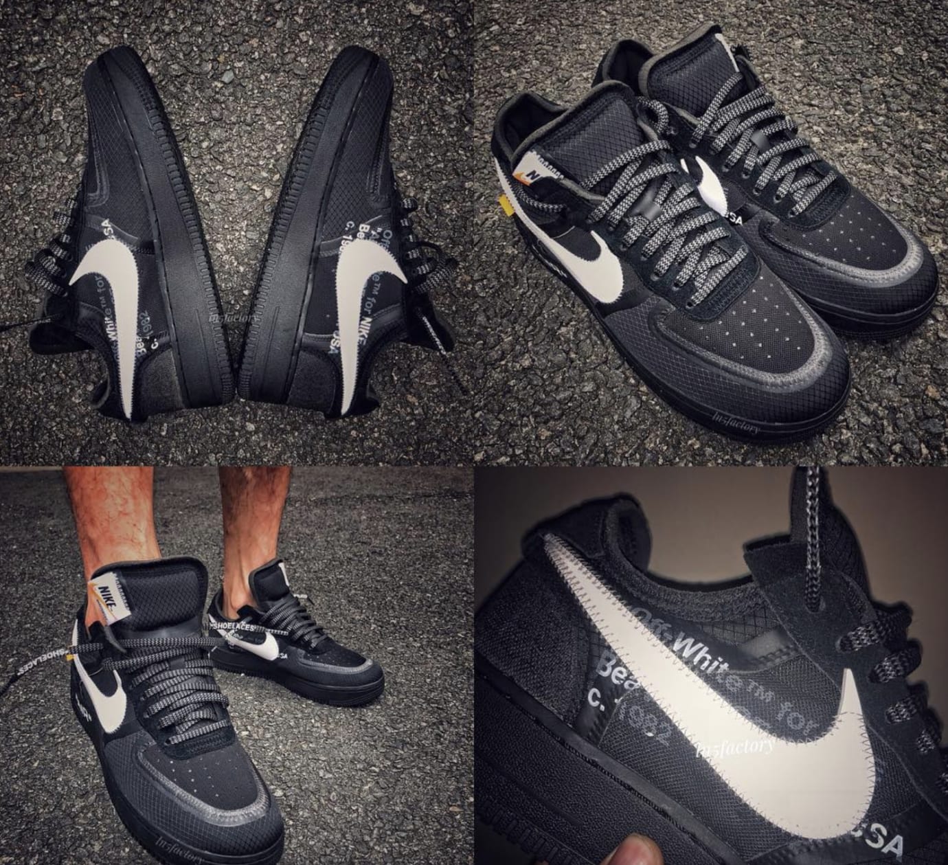 grey air force off white