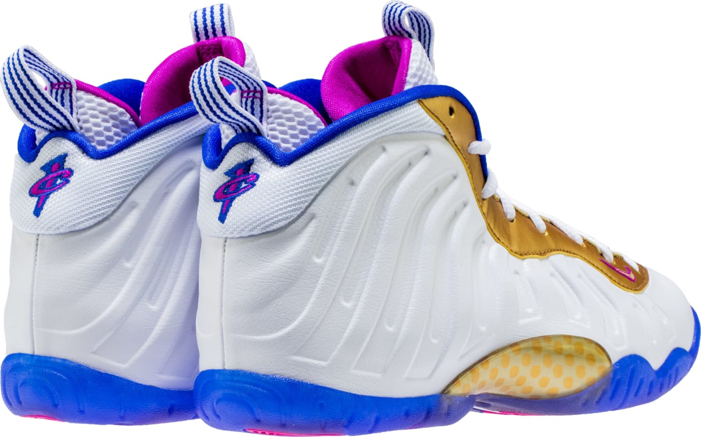 White gold pink blue foamposites on sale