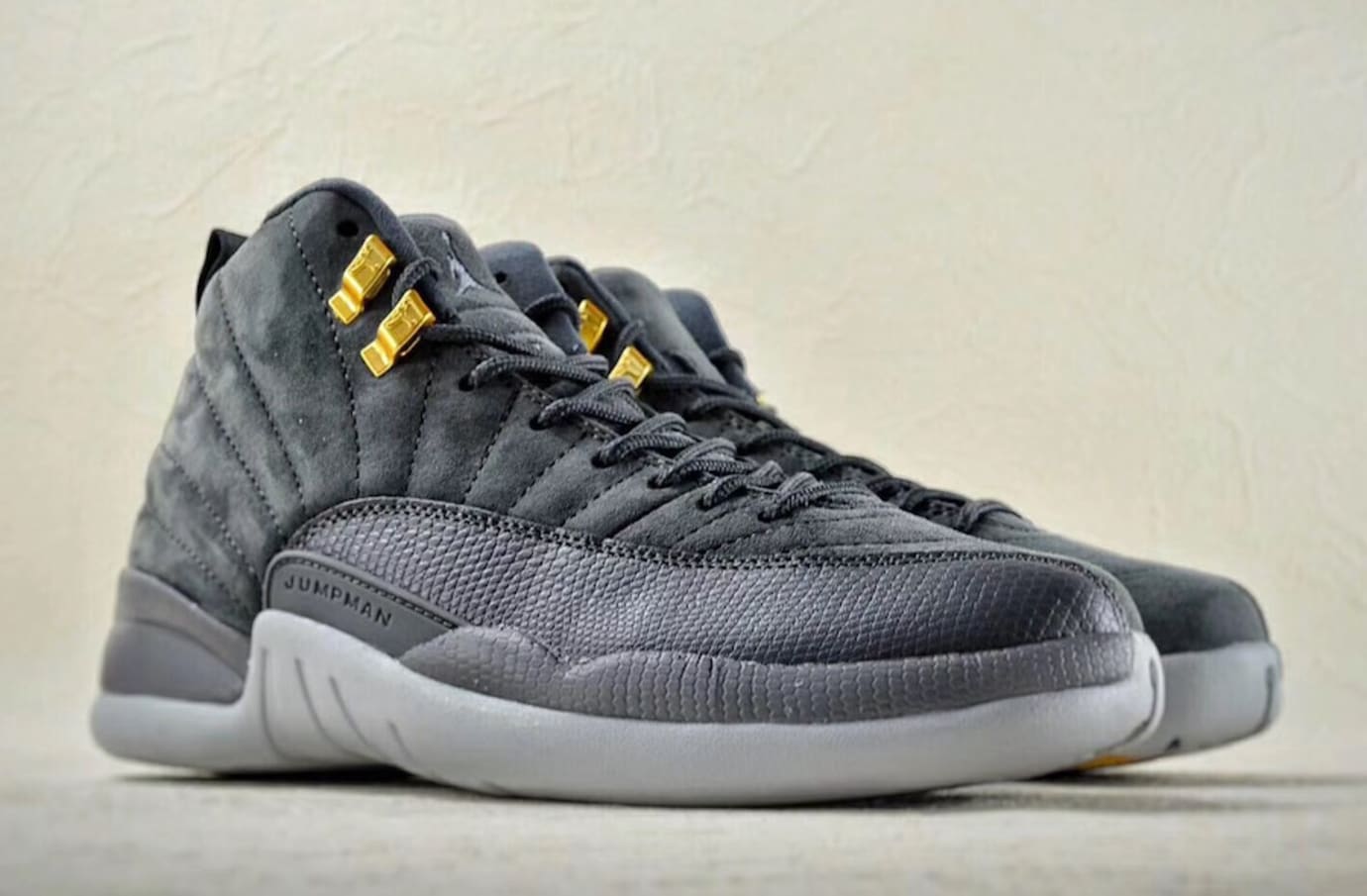 retro 12 dark gray