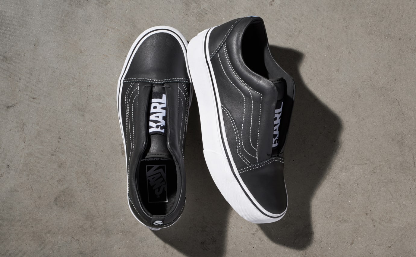 Karl lagerfeld vans slip on clearance