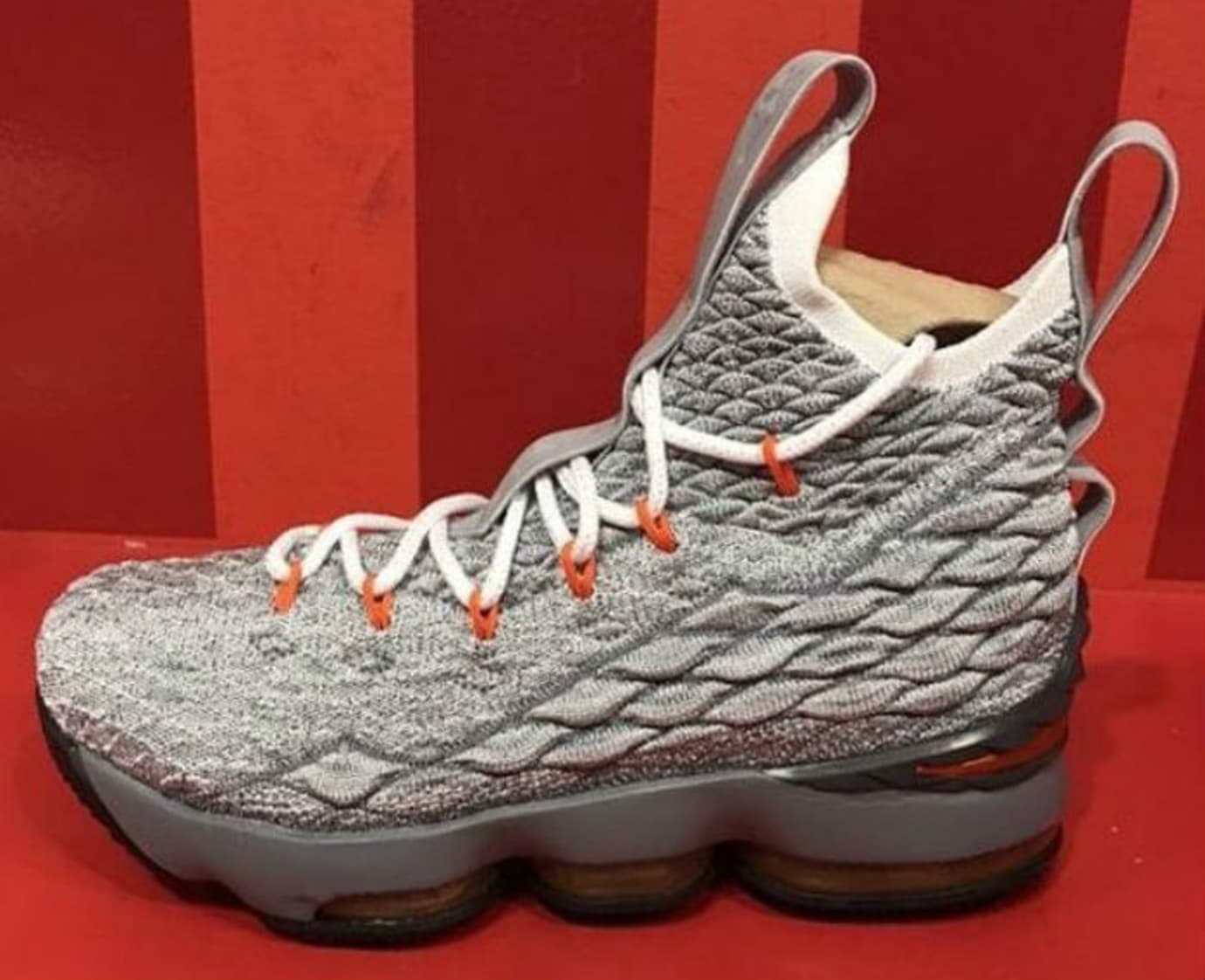 lebron orange and grey