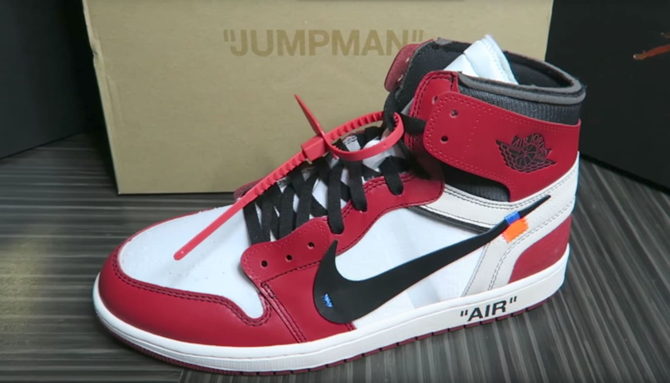 off white jordan 1 shoe box