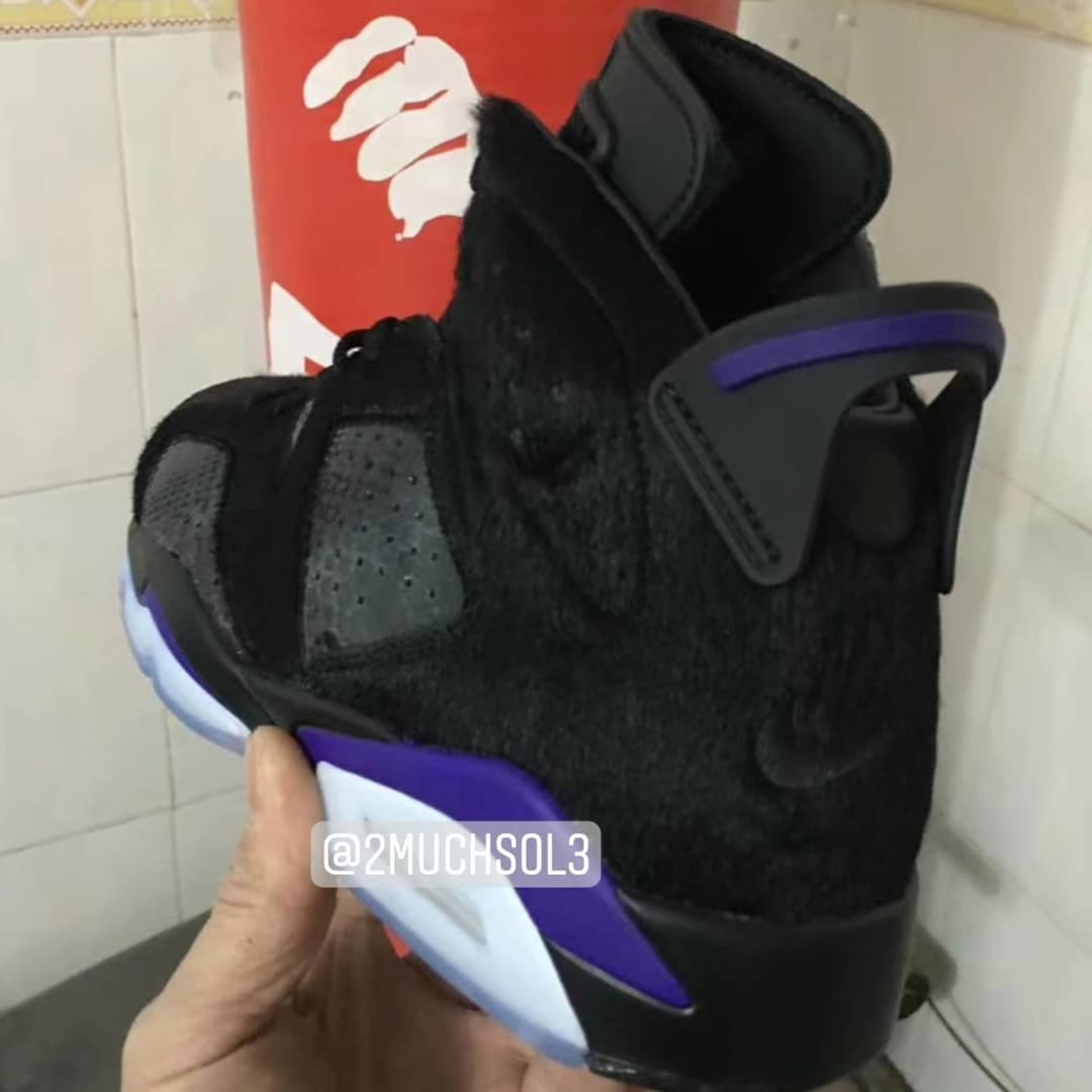 Air Jordan 6 PRM 'Cow Fur' AR2257-005 (Heel 2)