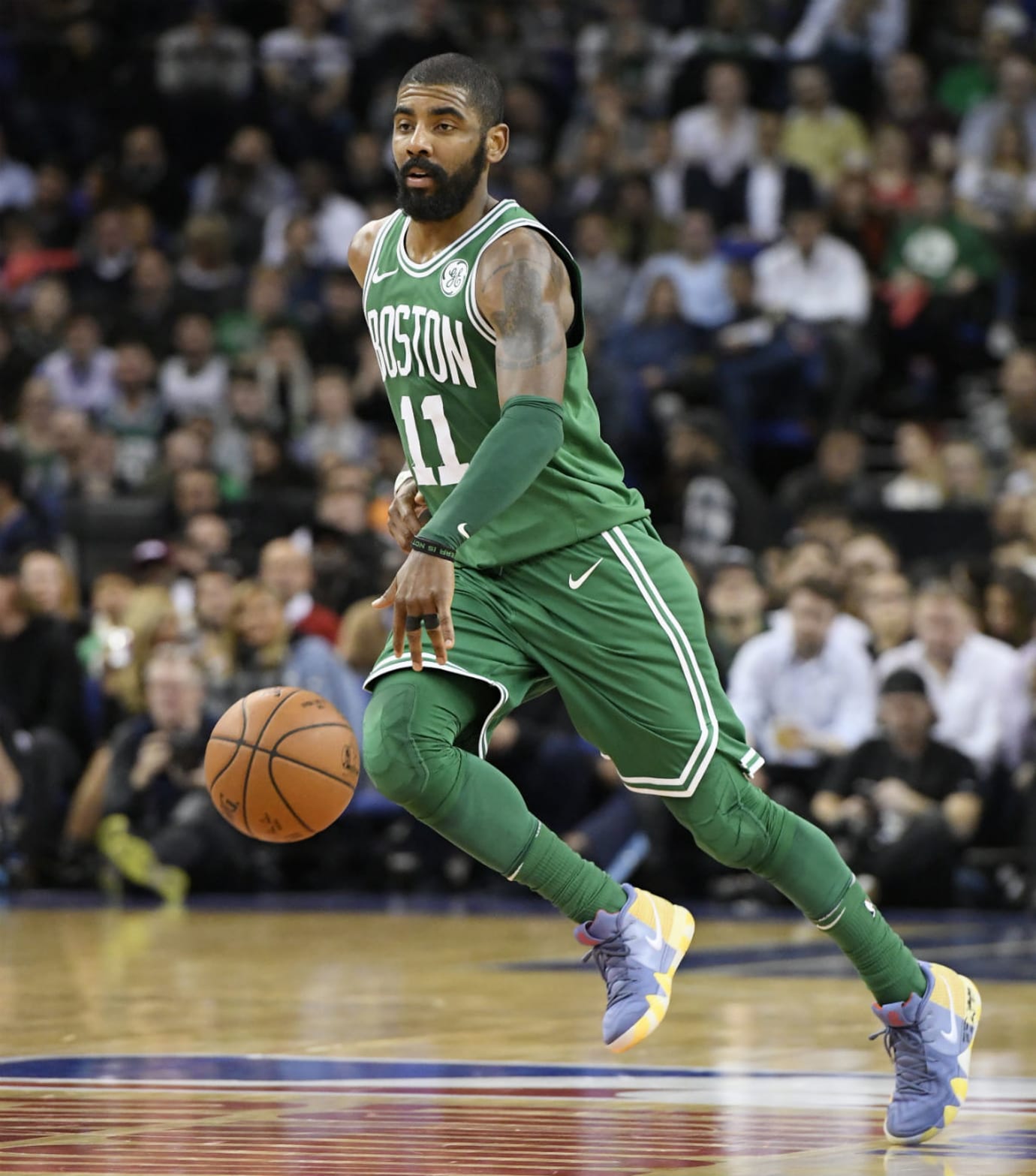 kyrie wearing kyrie 4