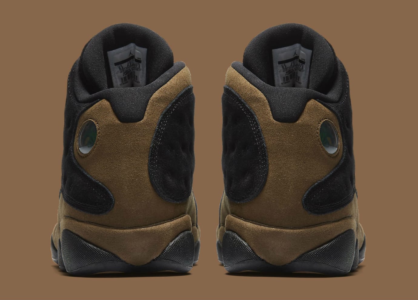 olive green and black jordan 13