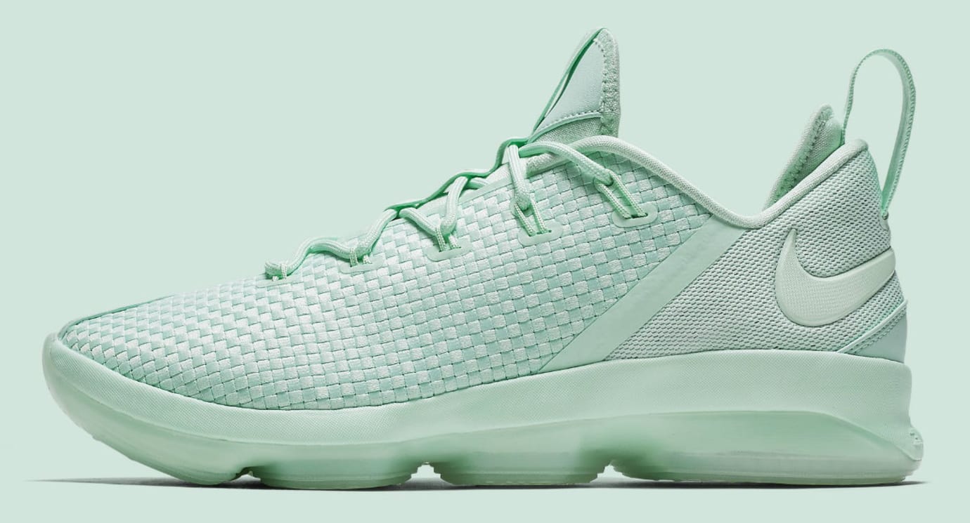 lebron 14 low grey and green