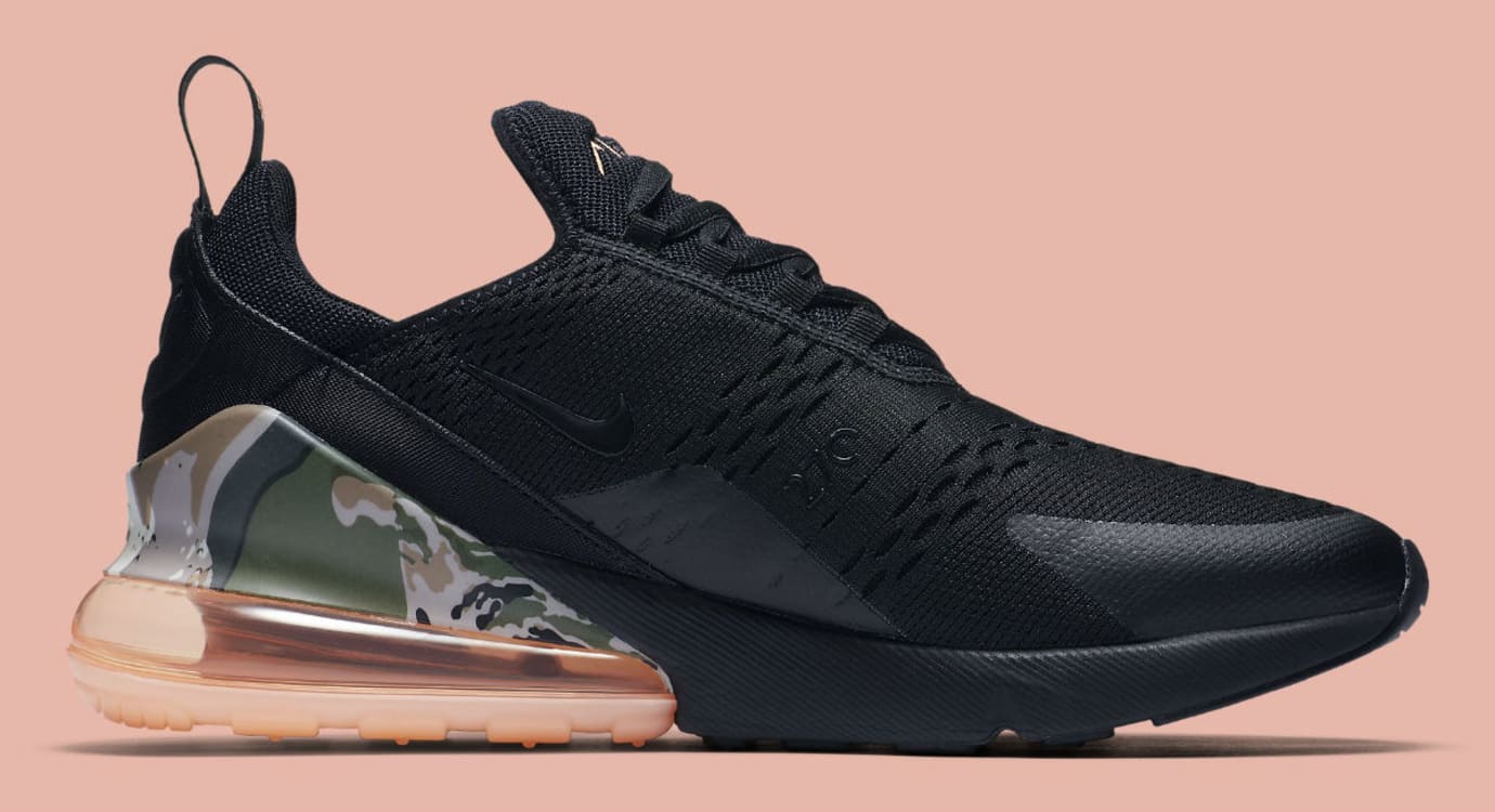 Nike Air Max 270 Sunset Tint Camo Heel Release Date AQ6239-001 Medial