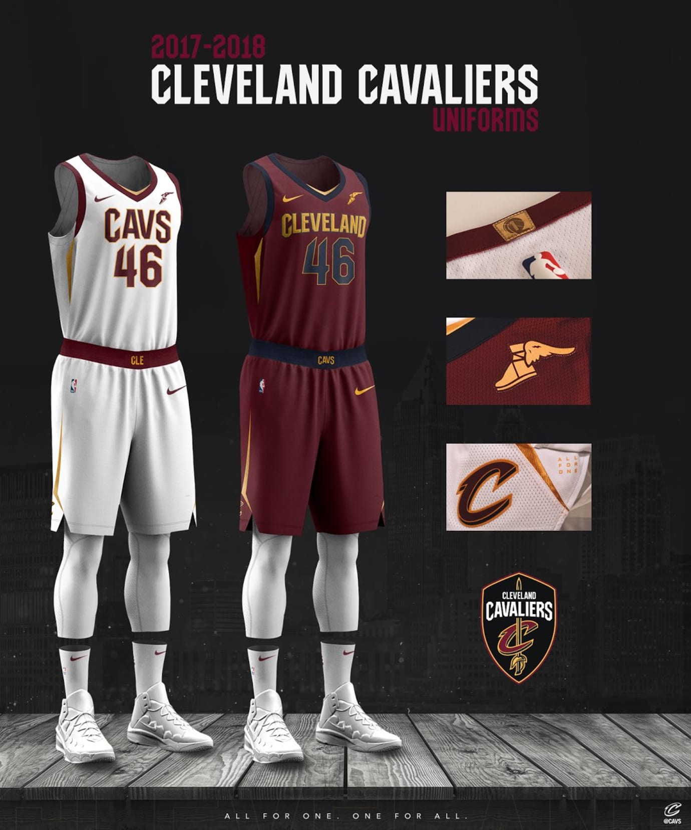 cleveland cavaliers new jerseys