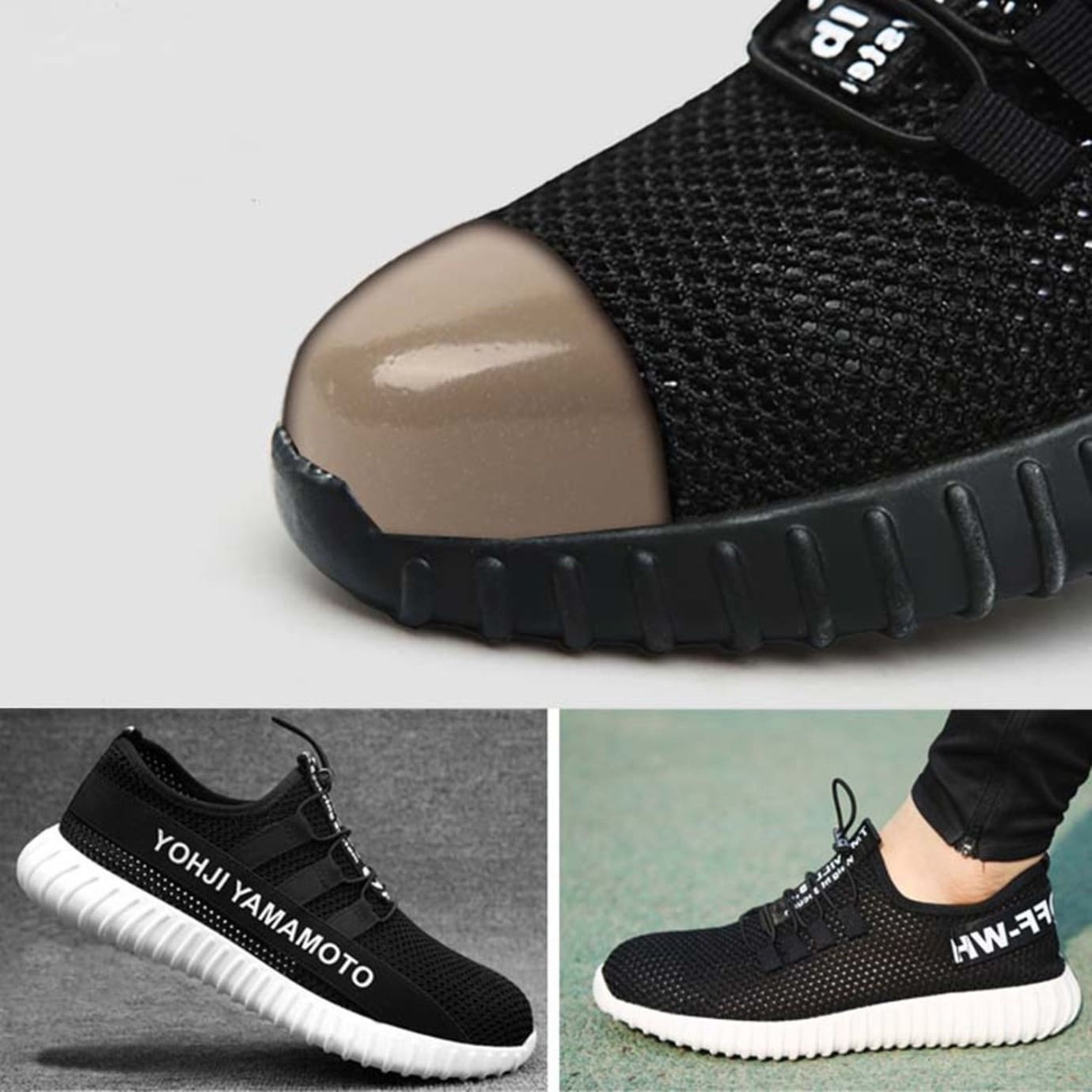 Steel toe yeezys store