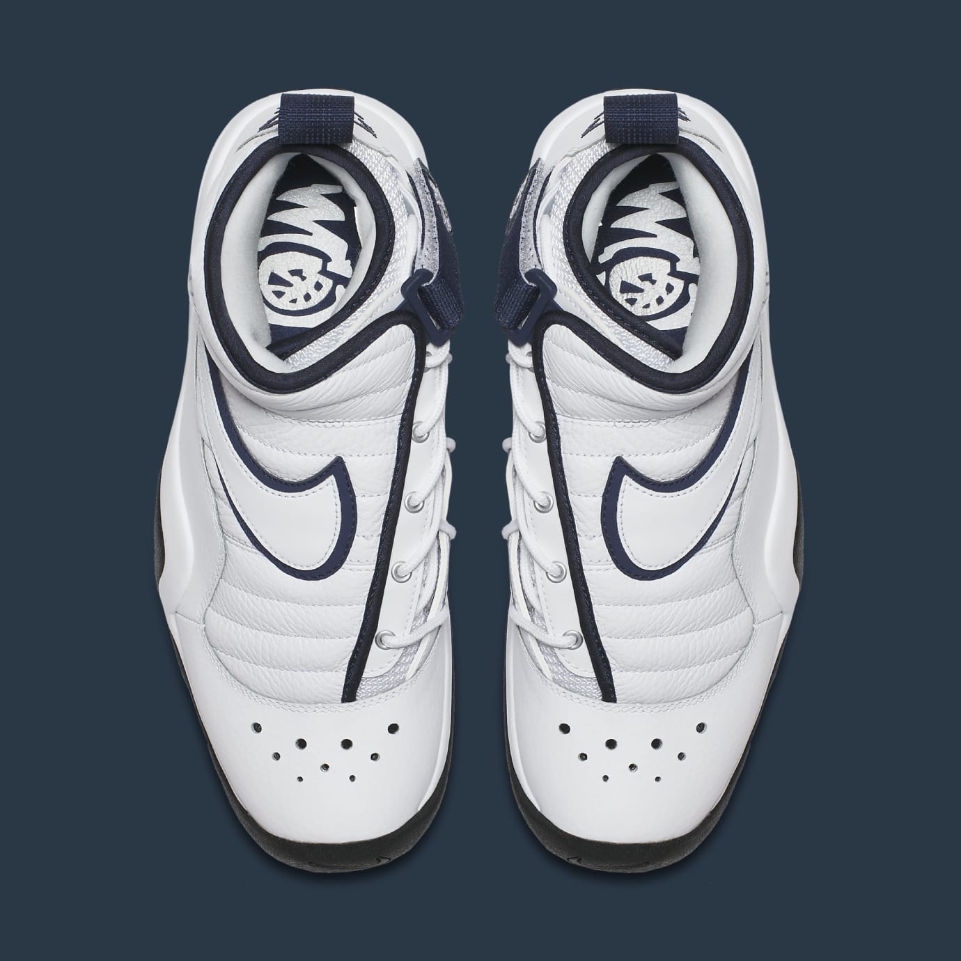 nike air shake ndestrukt white navy