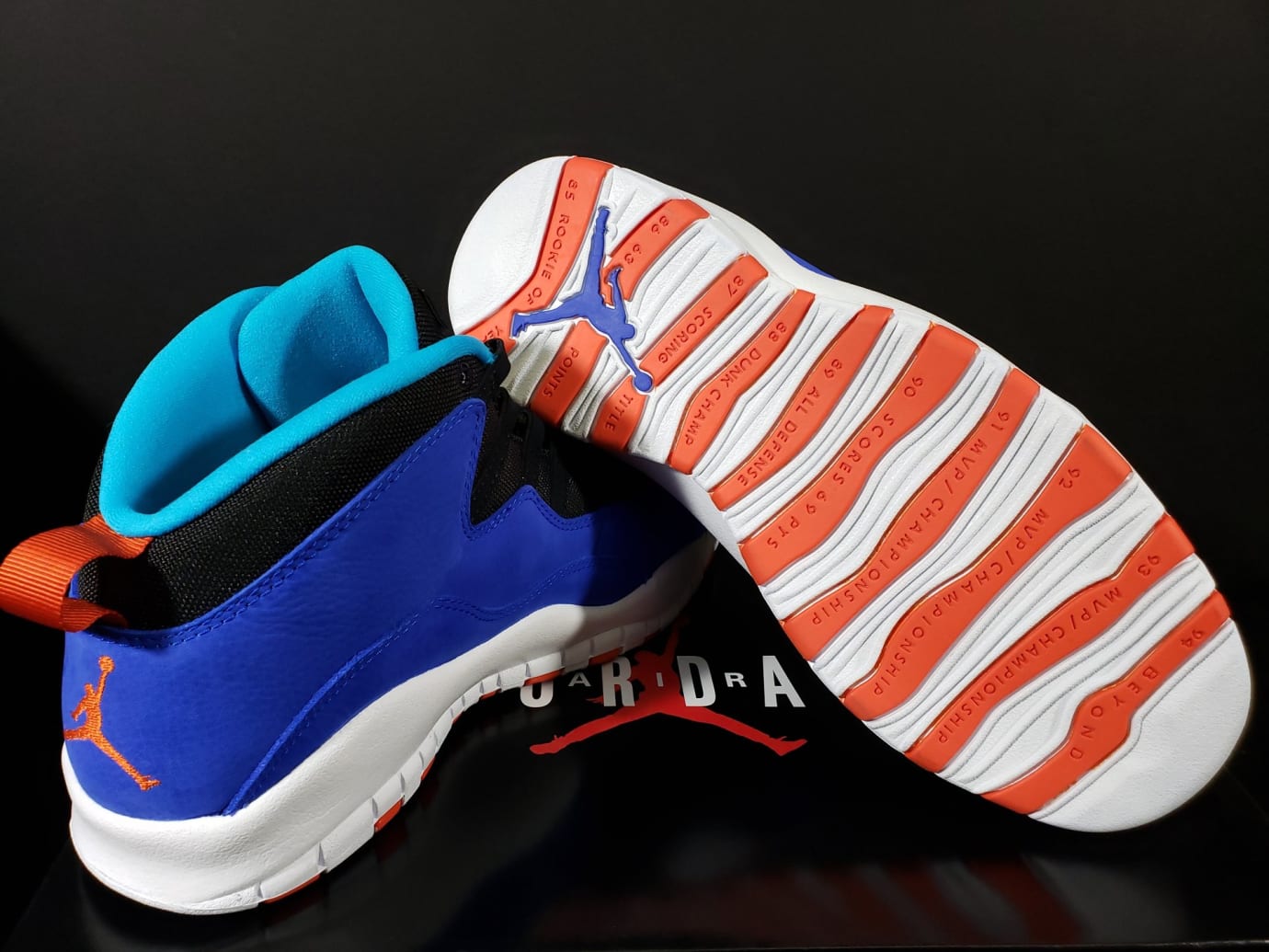 jordan 10 blue and orange