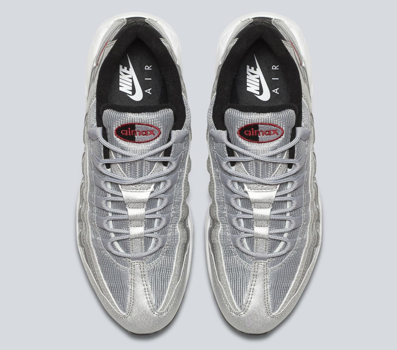 nike 95 silver